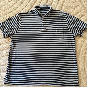Polo Ralph Lauren Men’s Striped Pocket Polo – Classic Fit - Soft White- L Large